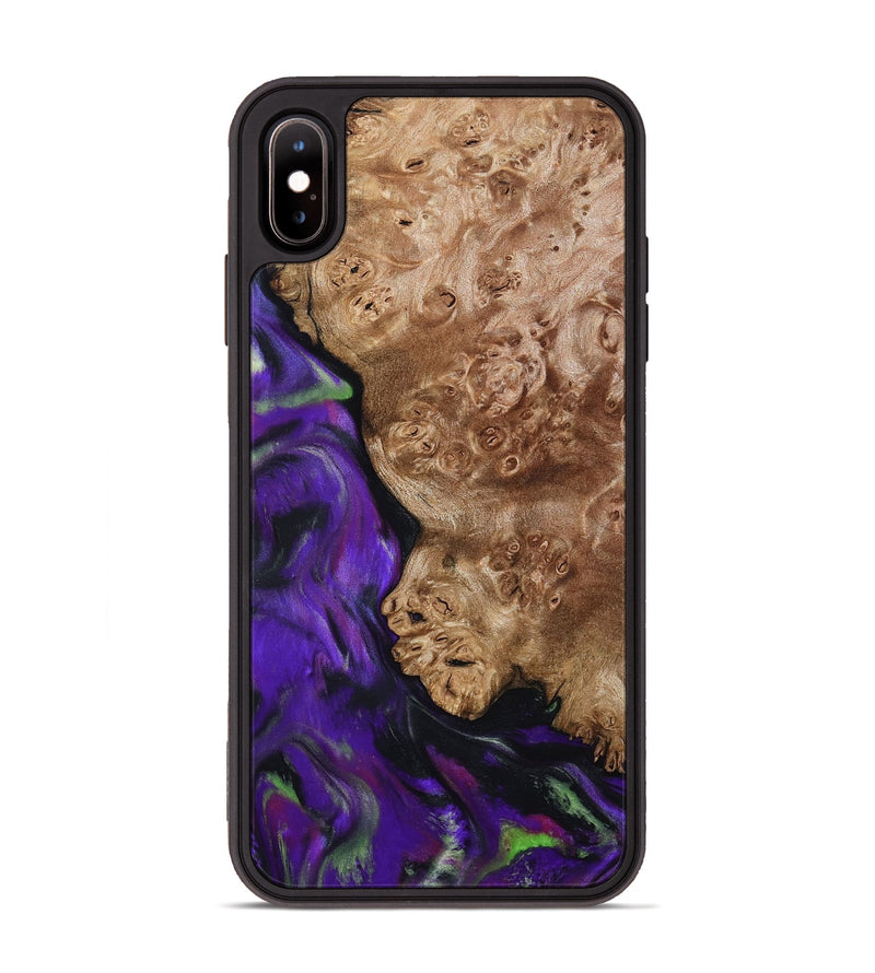 iPhone Xs Max Wood Phone Case - Jacalyn (Purple, 792838)