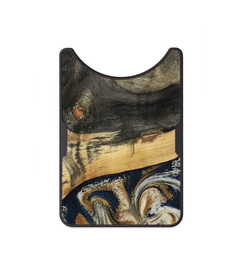 Alloy Wood Wallet - Zain (Teal & Gold, 792844)