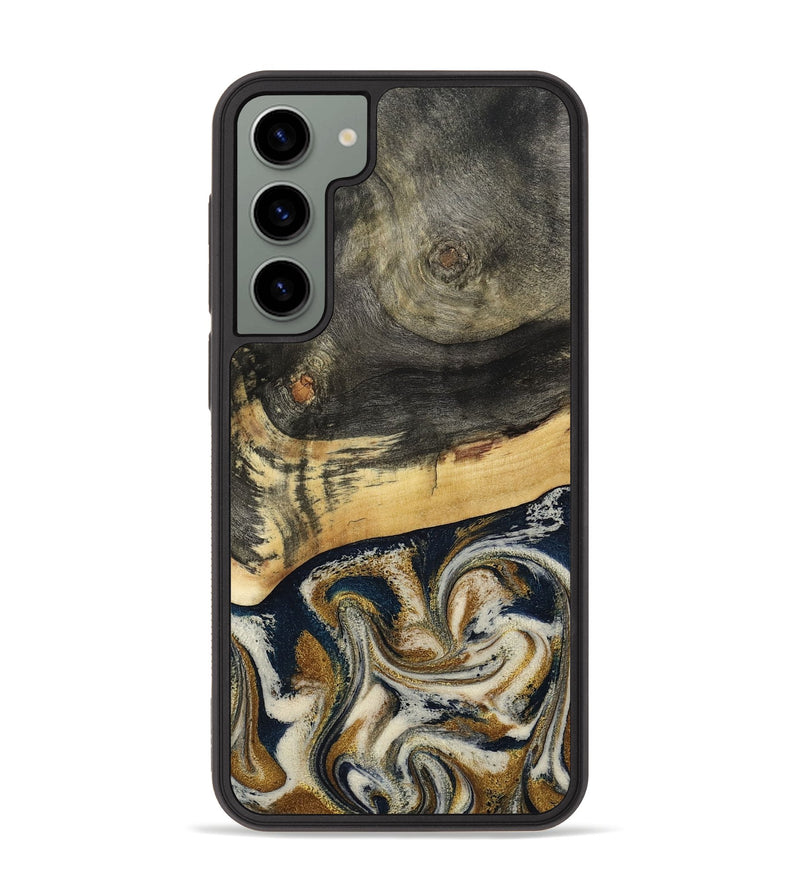 Galaxy S23 Plus Wood Phone Case - Zain (Teal & Gold, 792844)