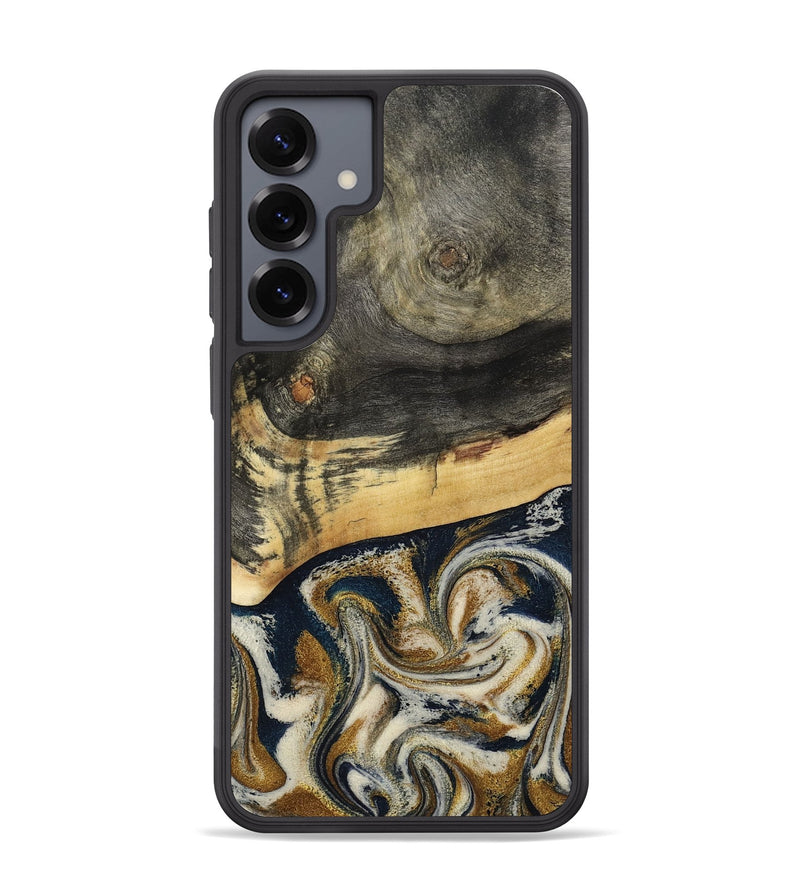 Galaxy S25 Plus Wood Phone Case - Zain (Teal & Gold, 792844)