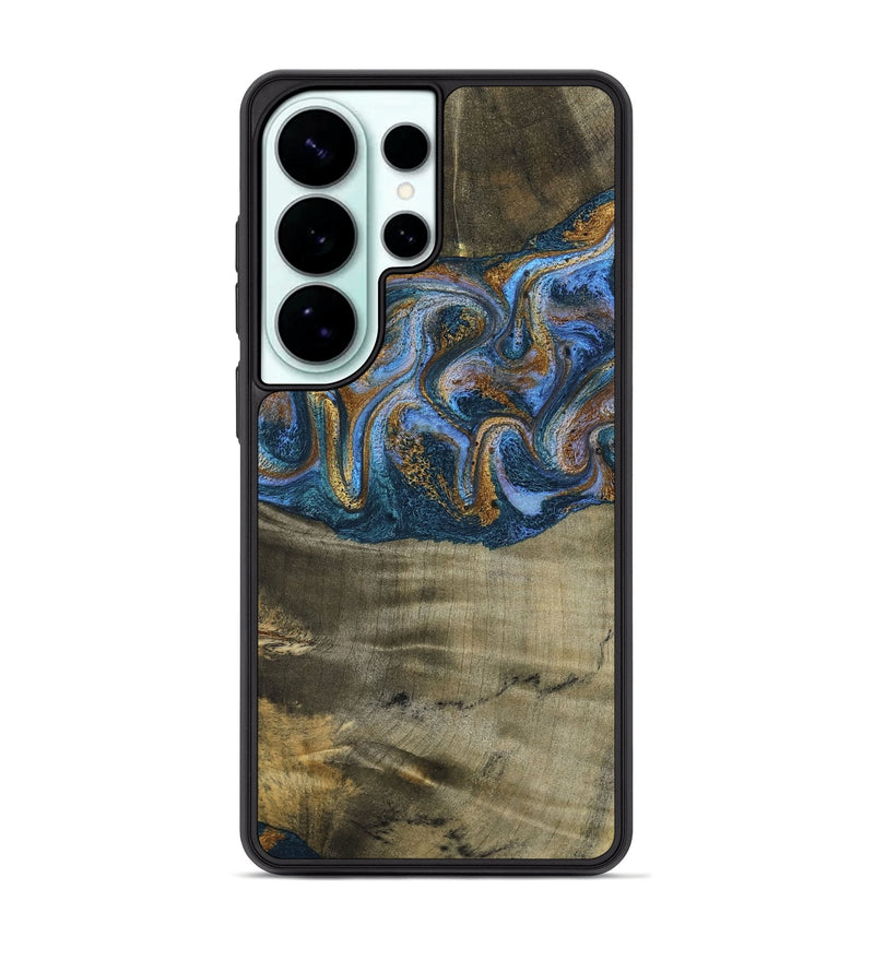 Galaxy S26 Ultra Wood Phone Case - Lottie (Teal & Gold, 792850)