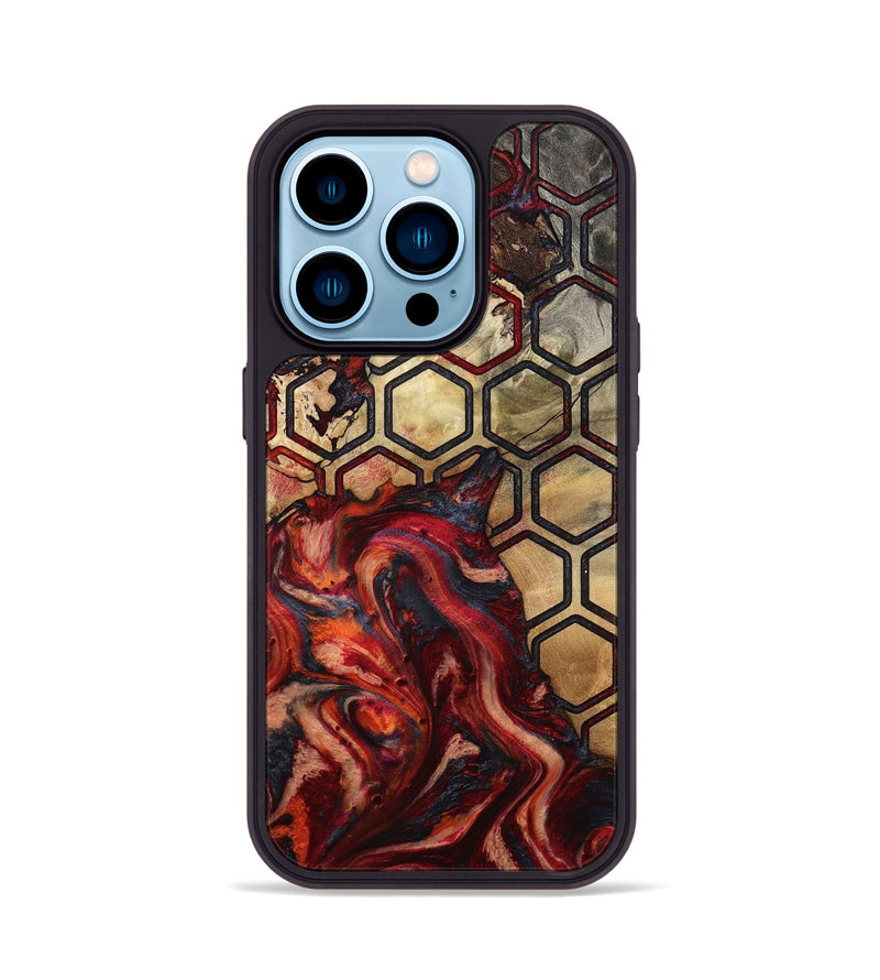 iPhone 14 Pro Wood Phone Case - Daleyza (Pattern, 792864)