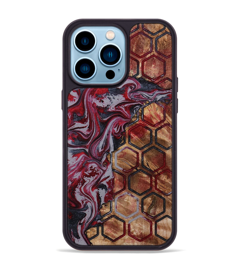 iPhone 14 Pro Max Wood Phone Case - Estell (Pattern, 792873)