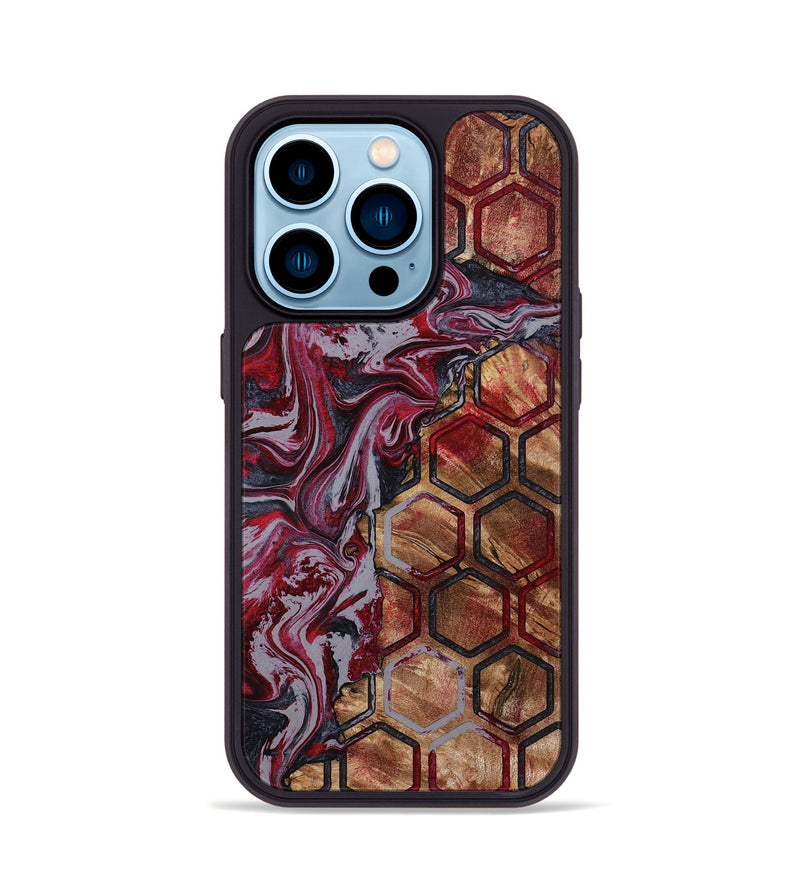 iPhone 14 Pro Wood Phone Case - Estell (Pattern, 792873)