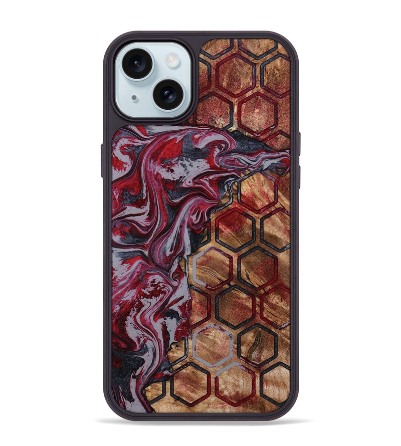 iPhone 15 Plus Wood Phone Case - Estell (Pattern, 792873)