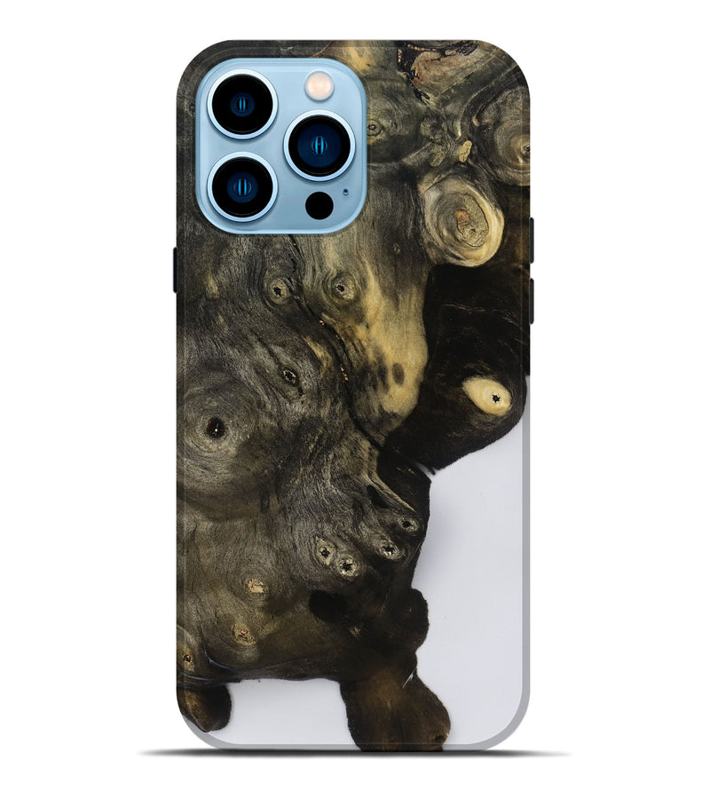 iPhone 14 Pro Max Wood Live Edge Phone Case - Dorthy (Clear, 792926)