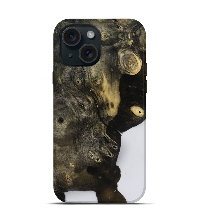 iPhone 15 Wood Live Edge Phone Case - Dorthy (Clear, 792926)