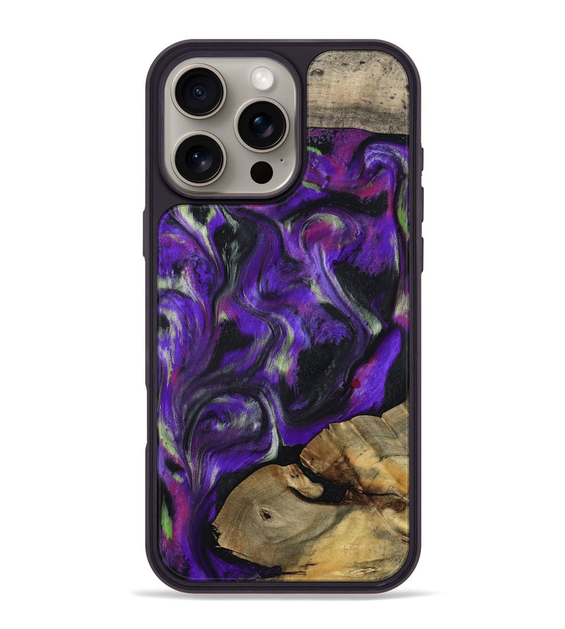iPhone 16 Pro Max Wood Phone Case - Gustav (Purple, 792953)
