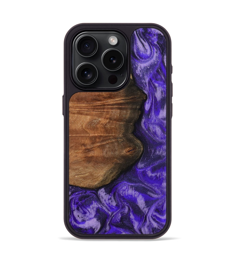iPhone 15 Pro Wood Phone Case - Jeannie (Purple, 792956)