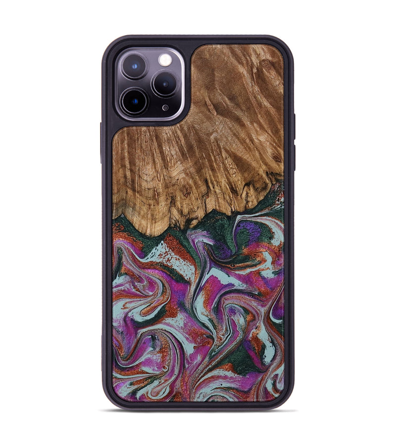 iPhone 11 Pro Max Wood Phone Case - Bentley (Green, 792966)