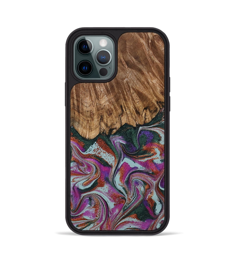 iPhone 12 Pro Wood Phone Case - Bentley (Green, 792966)