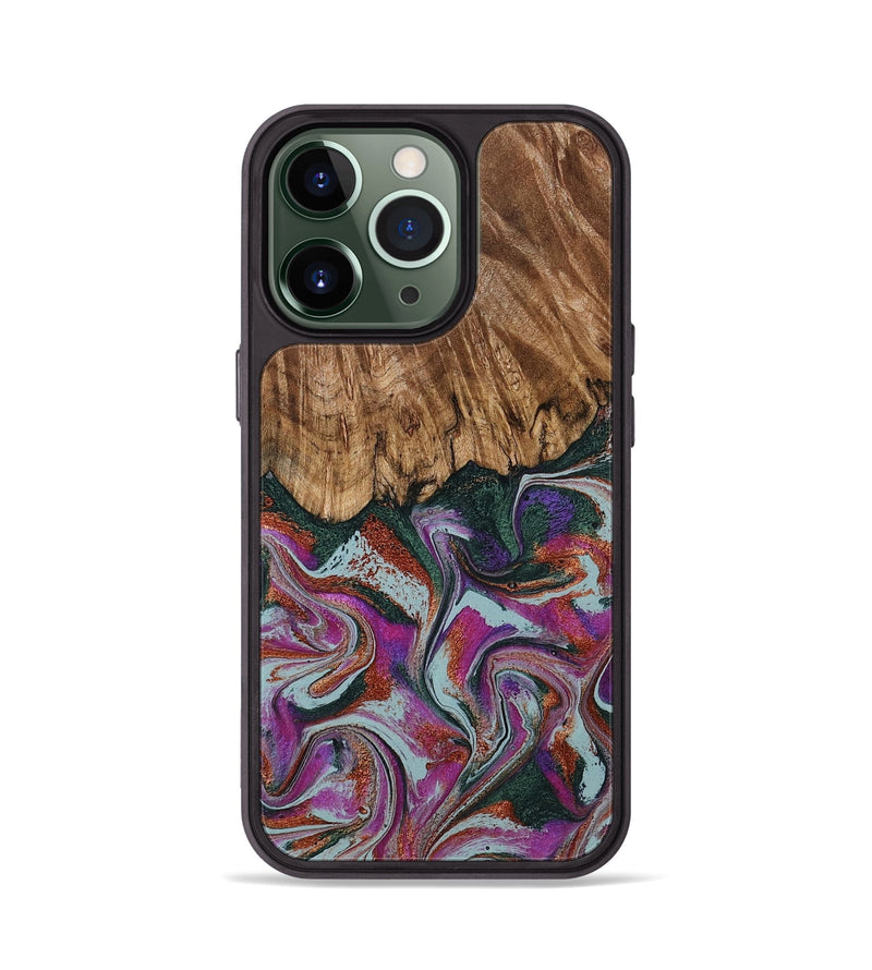 iPhone 13 Pro Wood Phone Case - Bentley (Green, 792966)