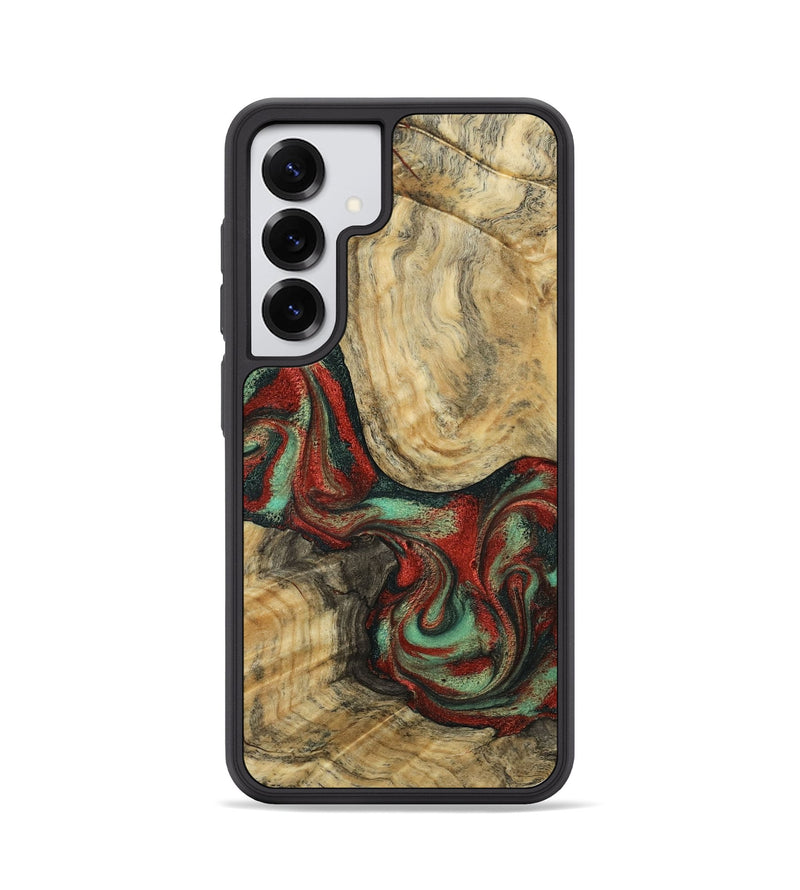 Galaxy S25 Wood Phone Case - Brandee (Green, 792969)