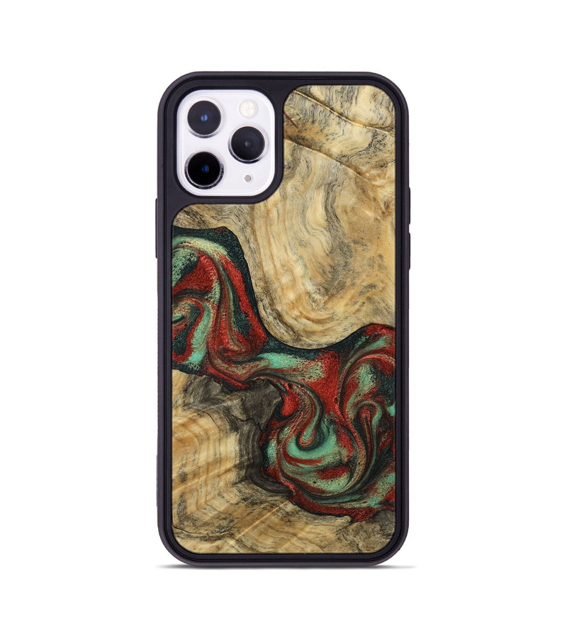 iPhone 11 Pro Wood Phone Case - Brandee (Green, 792969)