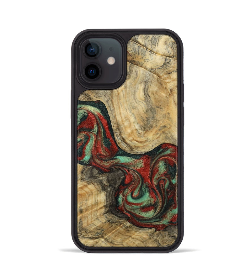 iPhone 12 Wood Phone Case - Brandee (Green, 792969)