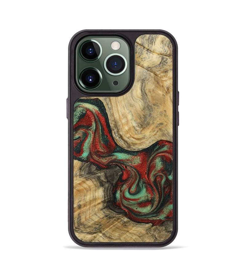 iPhone 13 Pro Wood Phone Case - Brandee (Green, 792969)