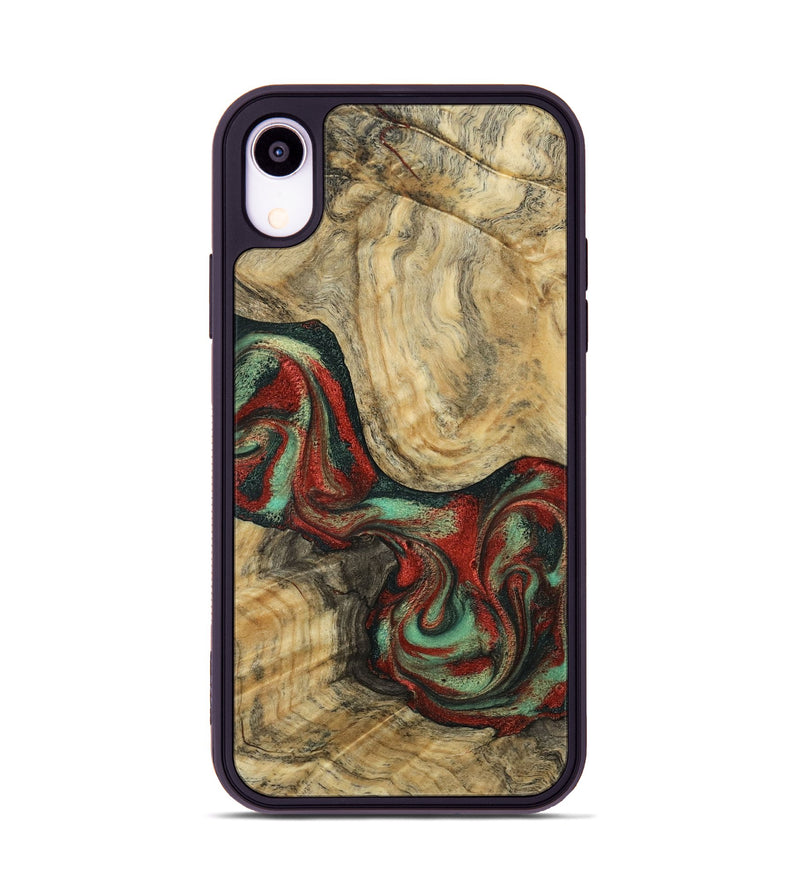 iPhone Xr Wood Phone Case - Brandee (Green, 792969)