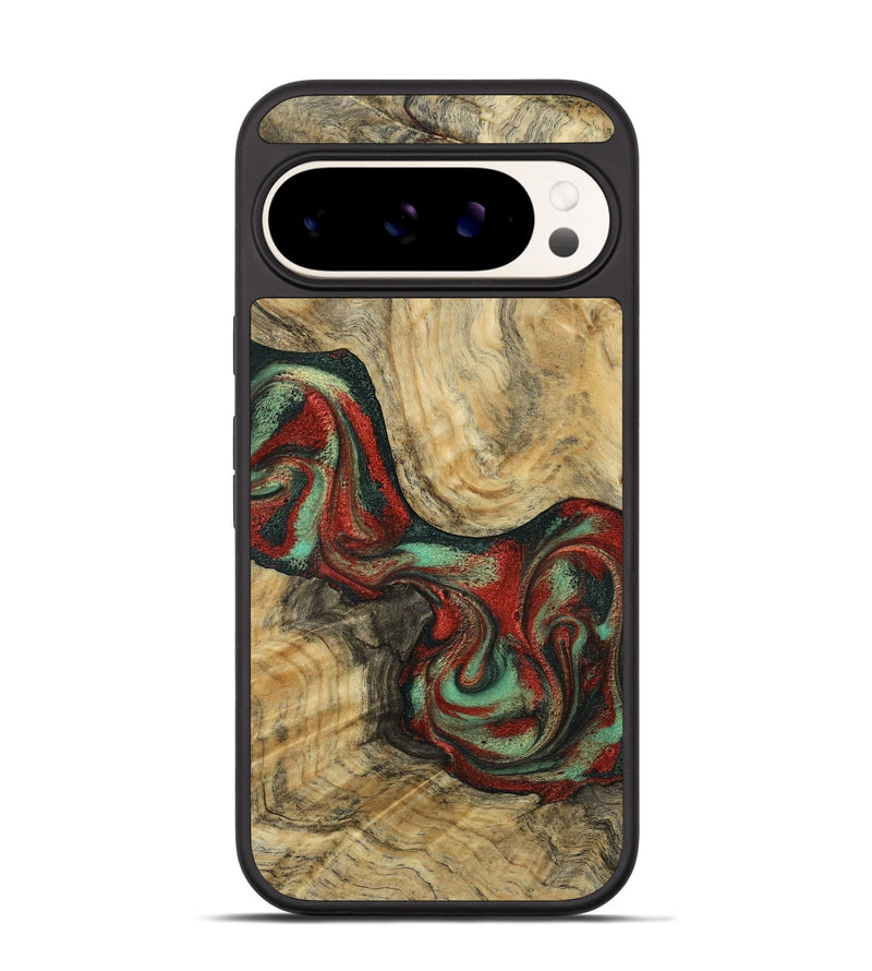 Pixel 9 Pro Wood Phone Case - Brandee (Green, 792969)