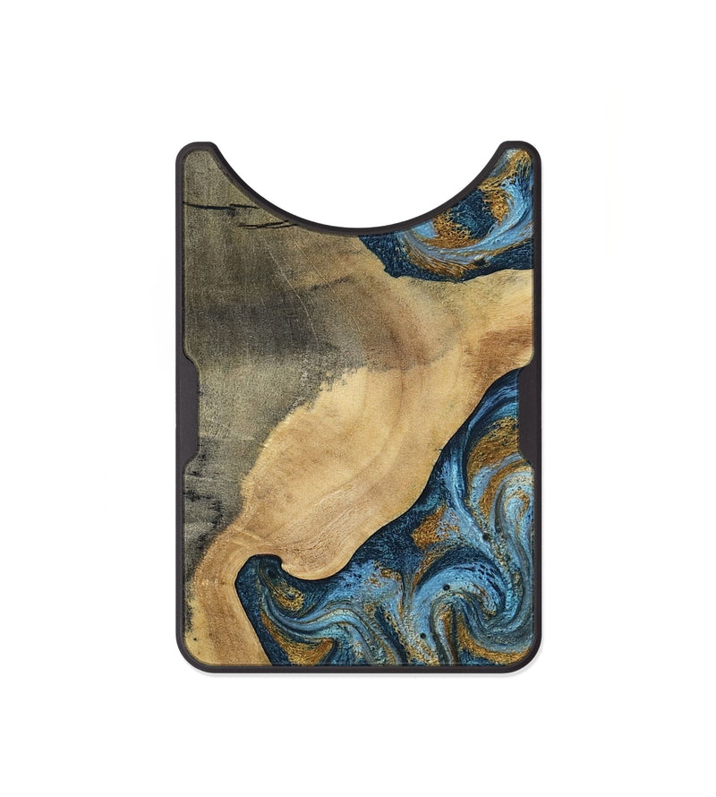 Alloy Wood Wallet - Mack (Teal & Gold, 793032)