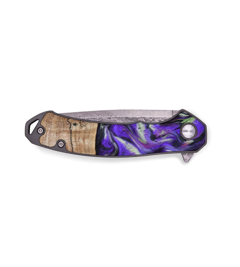 EDC Wood Pocket Knife - Norris (Purple, 793034)