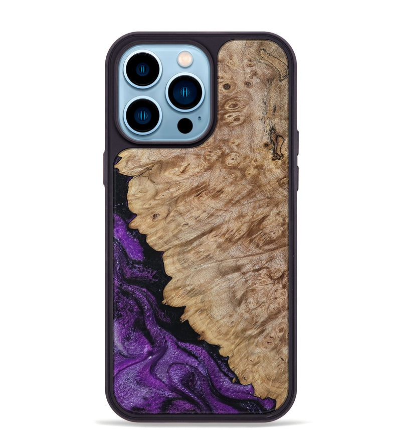 iPhone 14 Pro Max Wood Phone Case - Holland (Purple, 793036)