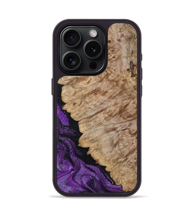 iPhone 15 Pro Wood Phone Case - Holland (Purple, 793036)