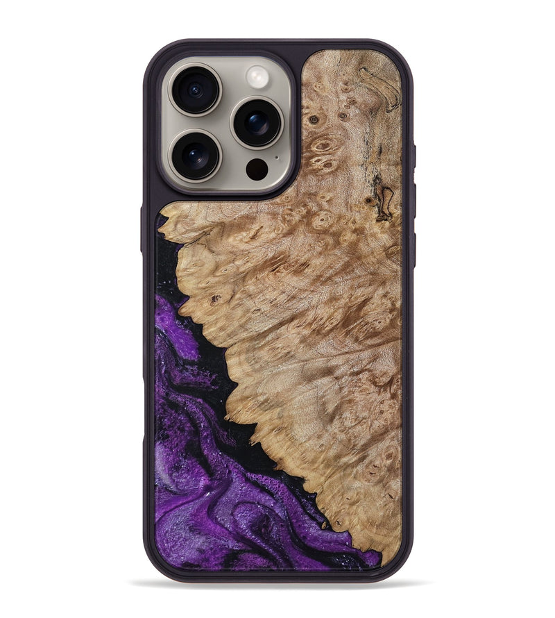 iPhone 16 Pro Max Wood Phone Case - Holland (Purple, 793036)