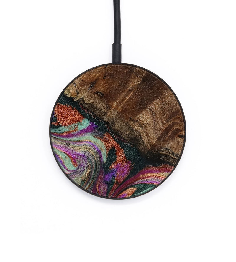 Circle Wood Wireless Charger - Amiah (Green, 793049)