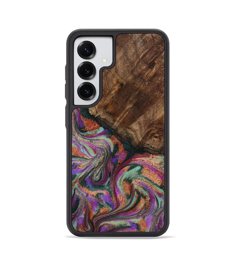 Galaxy S25 Wood Phone Case - Amiah (Green, 793049)