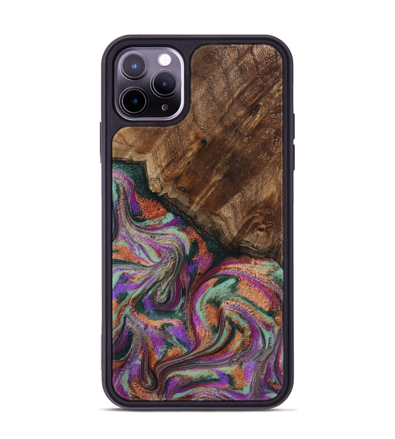 iPhone 11 Pro Max Wood Phone Case - Amiah (Green, 793049)