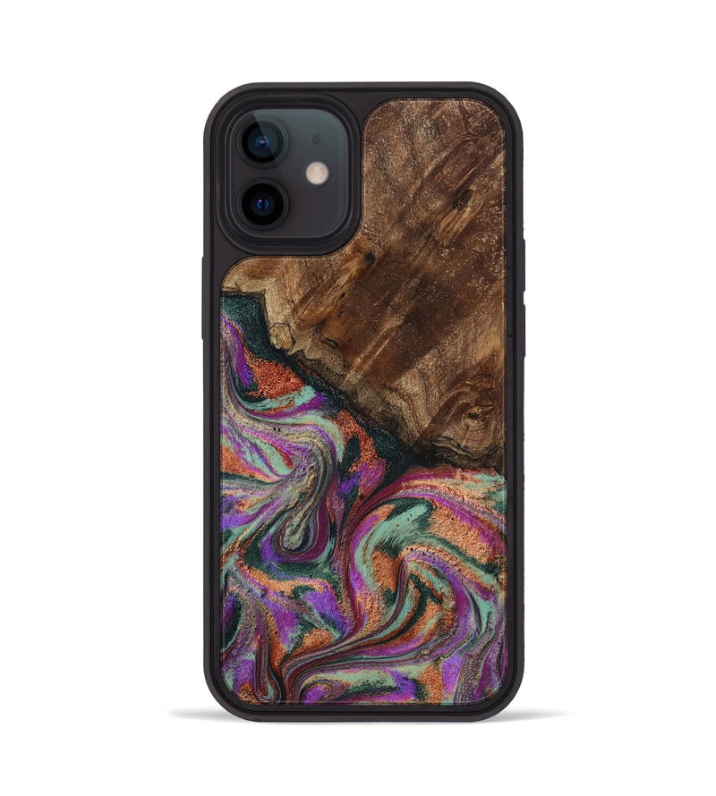 iPhone 12 Wood Phone Case - Amiah (Green, 793049)
