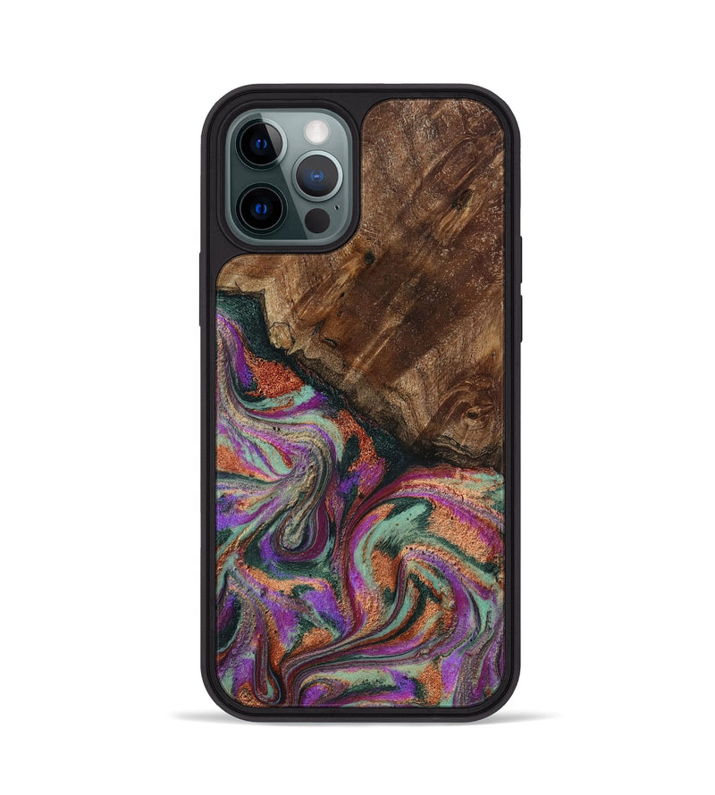 iPhone 12 Pro Wood Phone Case - Amiah (Green, 793049)