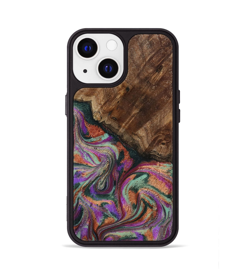 iPhone 13 Wood Phone Case - Amiah (Green, 793049)