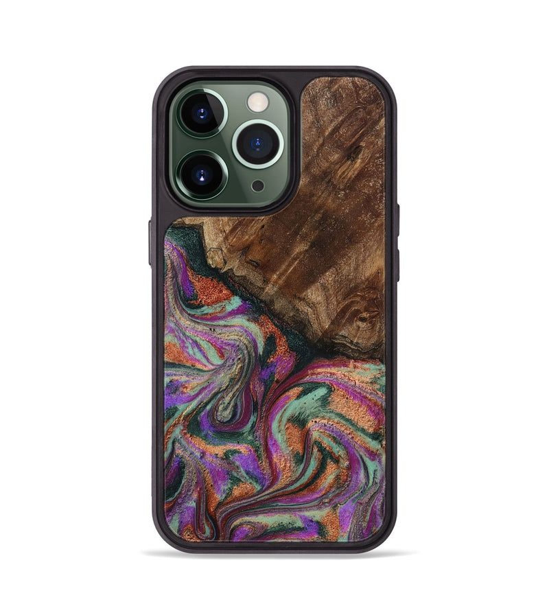 iPhone 13 Pro Wood Phone Case - Amiah (Green, 793049)