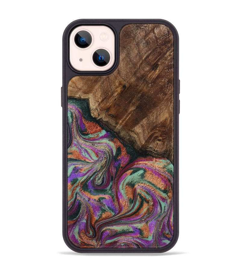iPhone 14 Plus Wood Phone Case - Amiah (Green, 793049)
