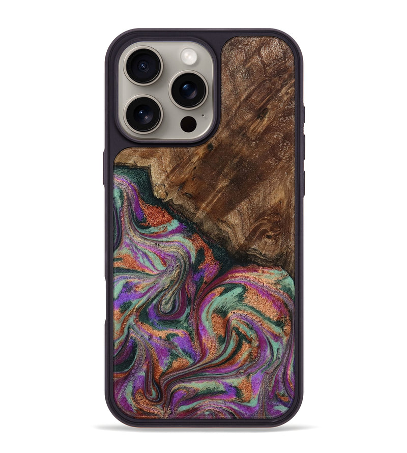 iPhone 16 Pro Max Wood Phone Case - Amiah (Green, 793049)