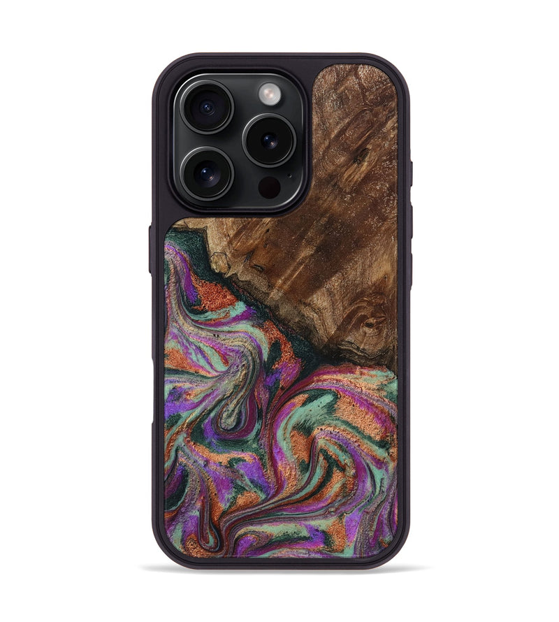 iPhone 16 Pro Wood Phone Case - Amiah (Green, 793049)