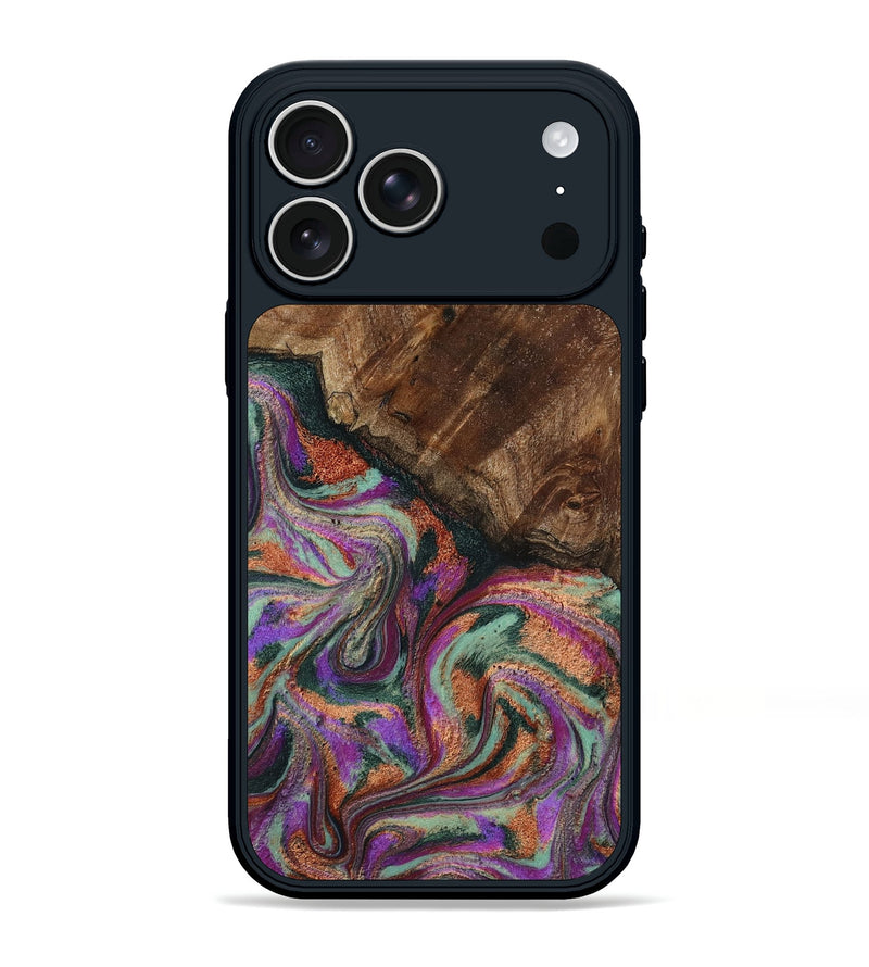 iPhone 17 Pro Max Wood Phone Case - Amiah (Green, 793049)