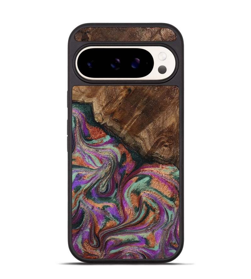 Pixel 9 Wood Phone Case - Amiah (Green, 793049)