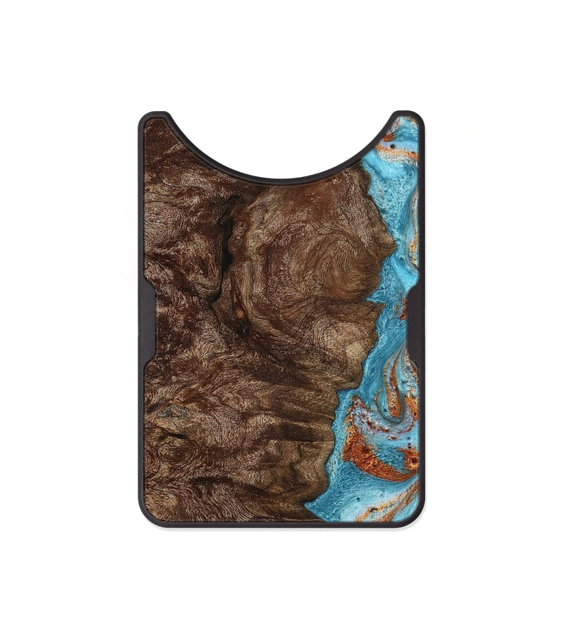 Alloy Wood Wallet - Brook (Teal & Gold, 793066)