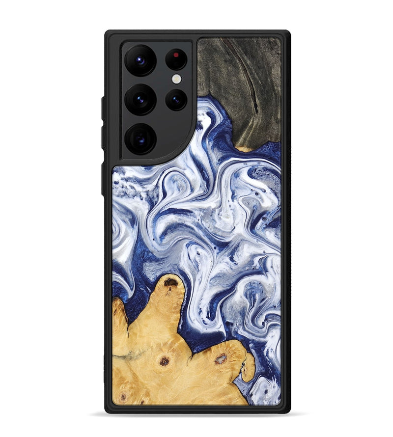 Galaxy S22 Ultra Wood Phone Case - Rayden (Blue, 793083)