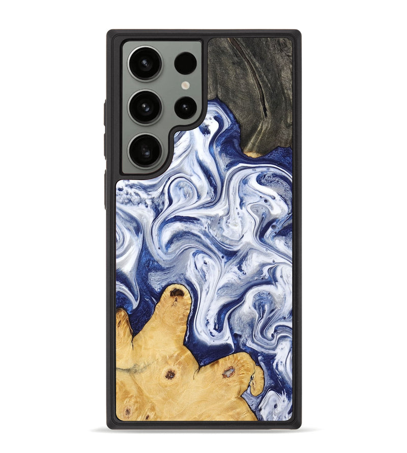 Galaxy S23 Ultra Wood Phone Case - Rayden (Blue, 793083)