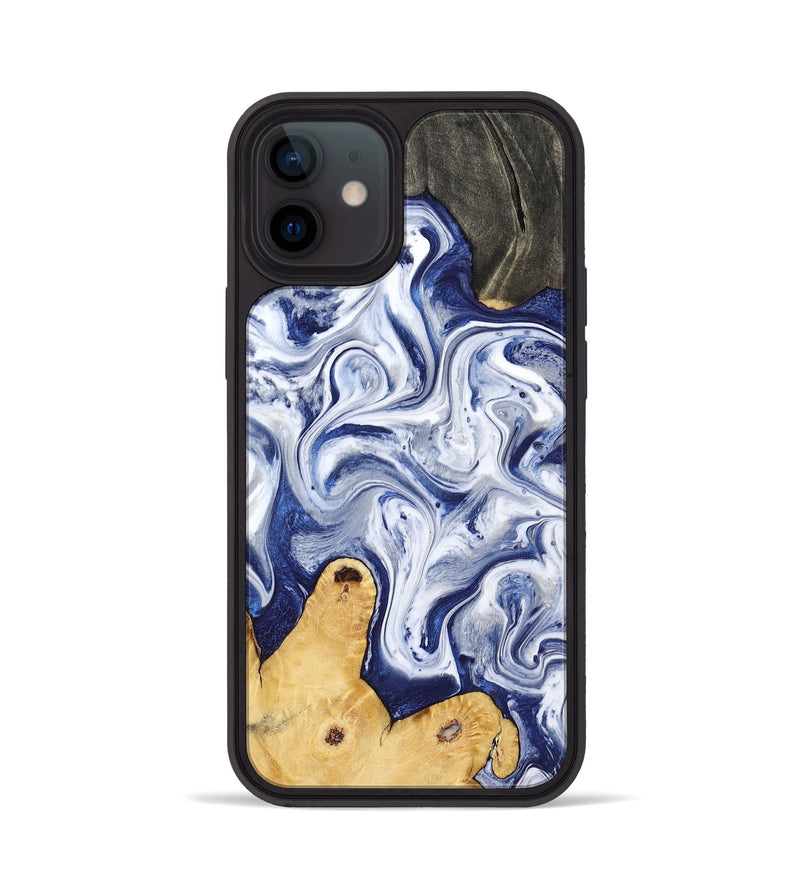 iPhone 12 Wood Phone Case - Rayden (Blue, 793083)