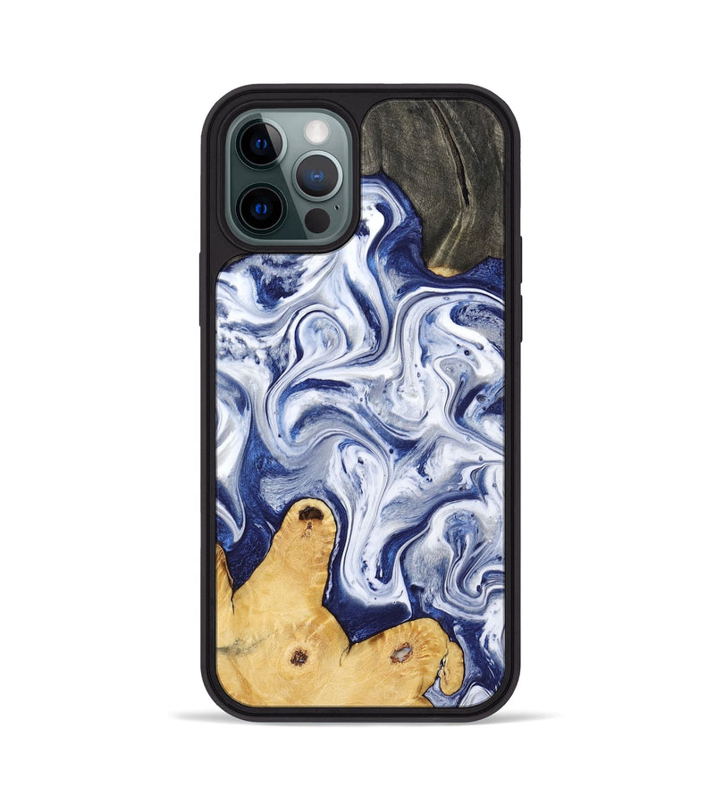 iPhone 12 Pro Wood Phone Case - Rayden (Blue, 793083)