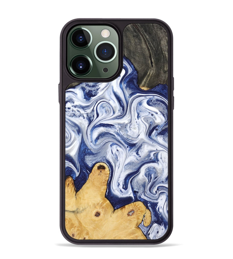 iPhone 13 Pro Max Wood Phone Case - Rayden (Blue, 793083)