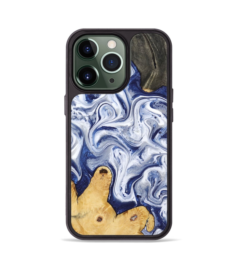 iPhone 13 Pro Wood Phone Case - Rayden (Blue, 793083)