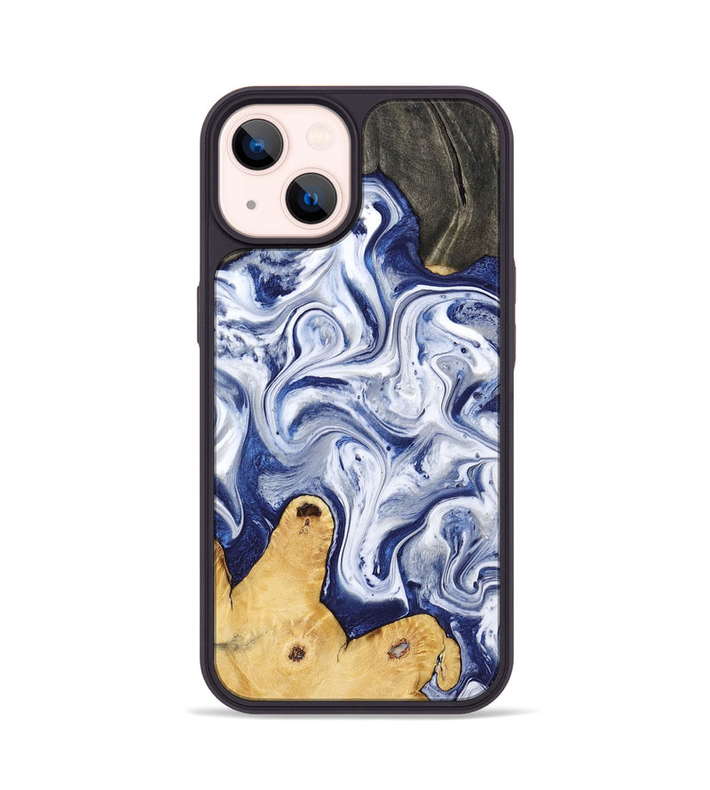 iPhone 14 Wood Phone Case - Rayden (Blue, 793083)