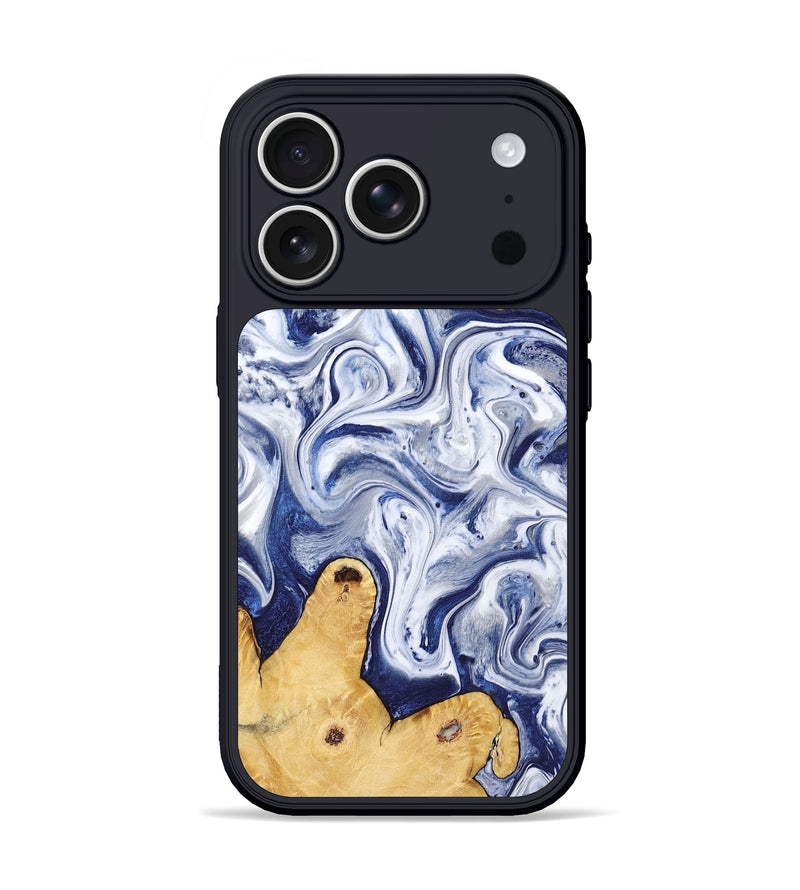 iPhone 17 Pro Wood Phone Case - Rayden (Blue, 793083)