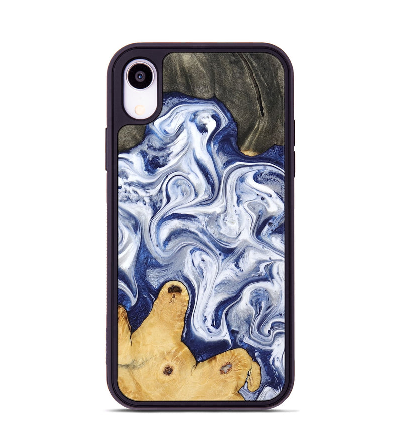 iPhone Xr Wood Phone Case - Rayden (Blue, 793083)