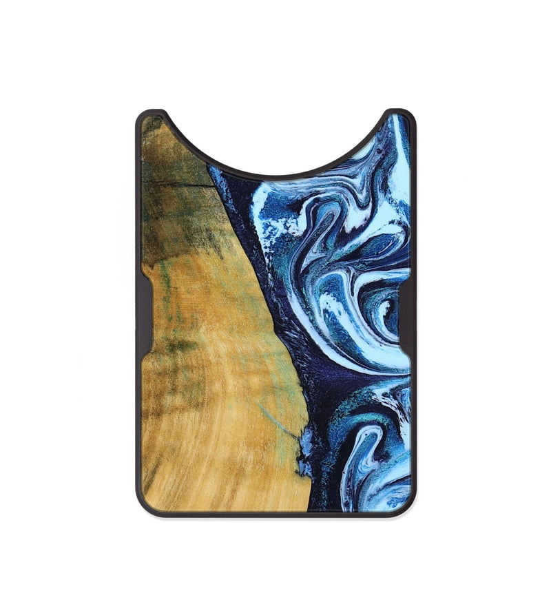 Alloy Wood Wallet - Amya (Blue, 793085)
